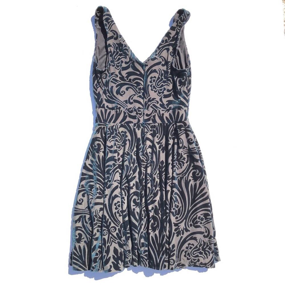 Aqua • Teal Velvet Dress Size Small